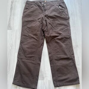 Brown original fit double knee Carhartts